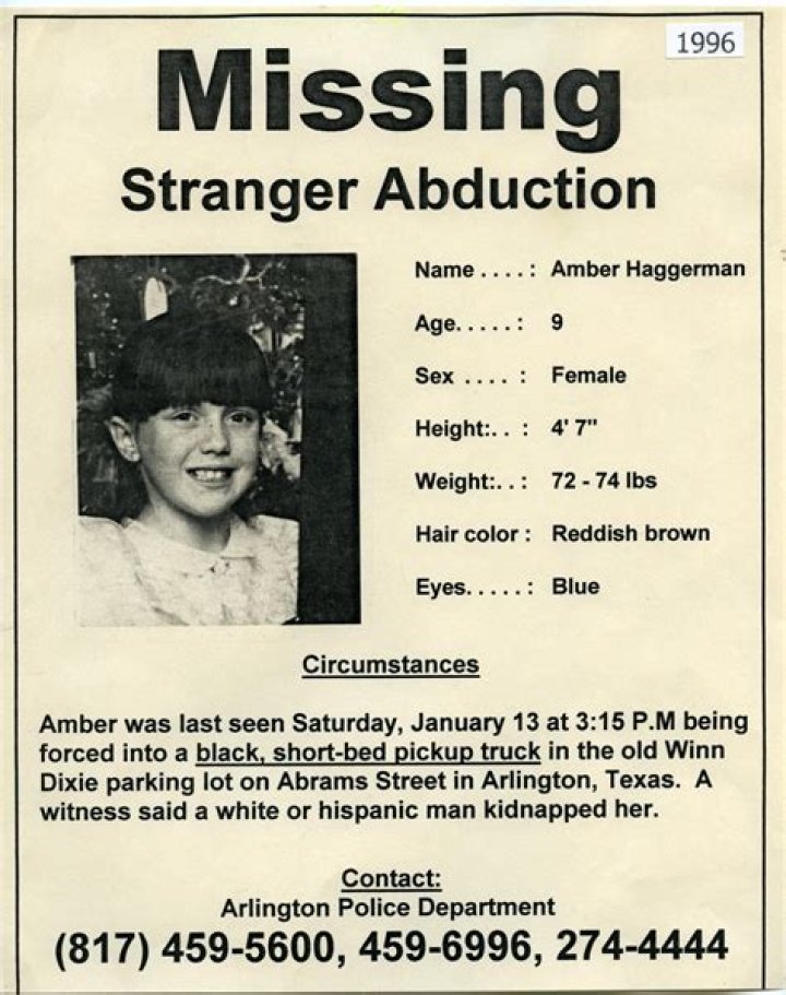 Amber Hagerman Missing
