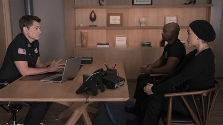 Brian Michael Smith, Rob Lowe and Natacha Karam in '9-1-1: Lone Star'