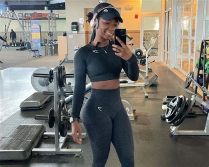 Daijah Wright in the gym