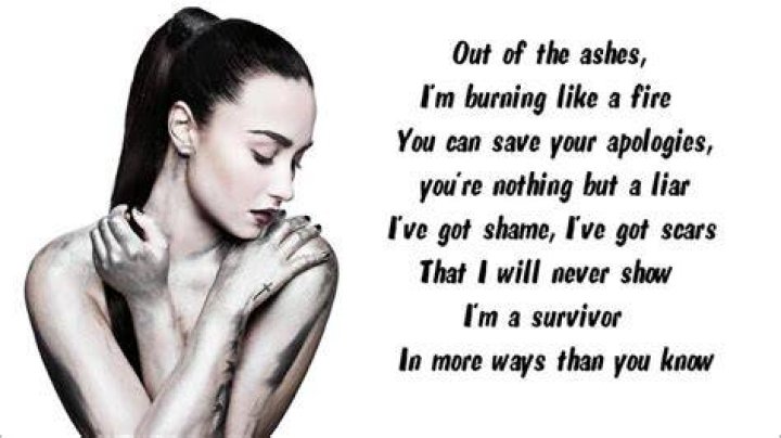 Demi Lovato Warrior Lyrics - songs about violence prevention