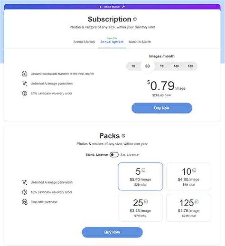 Depositphotos Pricing