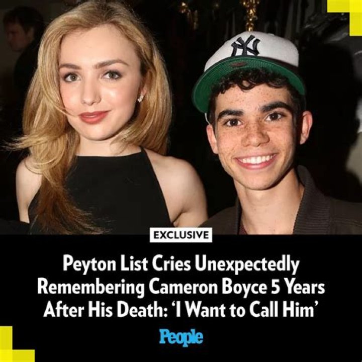 Did Peyton List date Cameron Boyce?