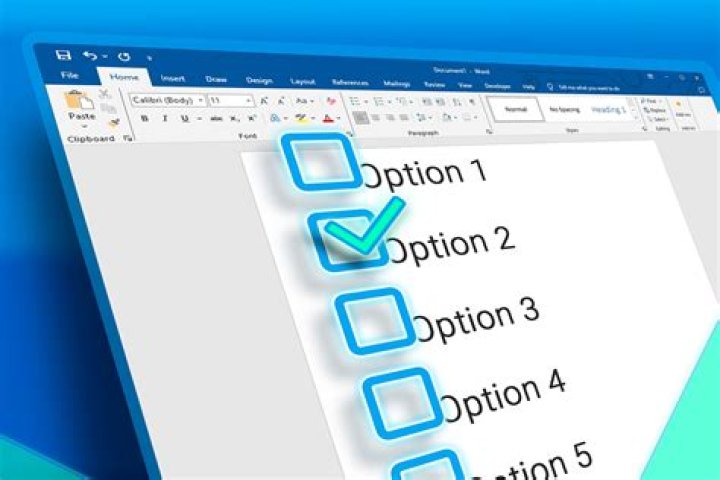 How to add check boxes in Word
