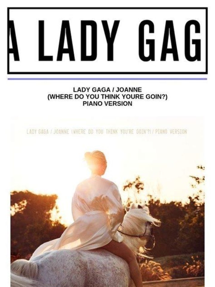 Joanne (Piano Version) - Lady Gaga - popular songs gay version