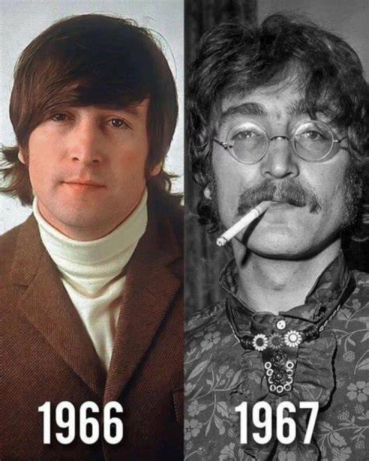 John Lennon before and after photos