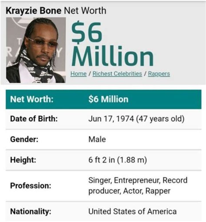 Krayzie Bone Net Worth – How Much is Bone Worth?
