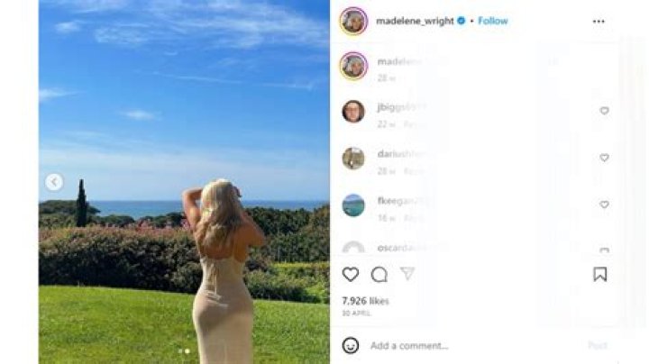 Madelene Wright enjoying a luxurious lifestyle