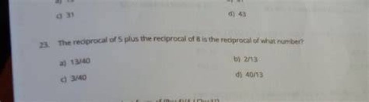 Reciprocal 985/43 and