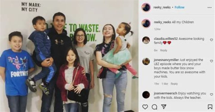 Ricko DeWilde spending family time with all his six children.