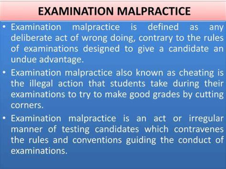 solutions to examination malpractice