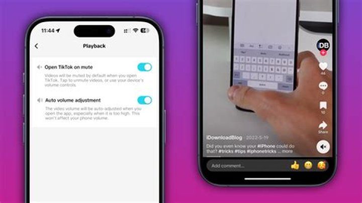 tiktok app open on an iphone