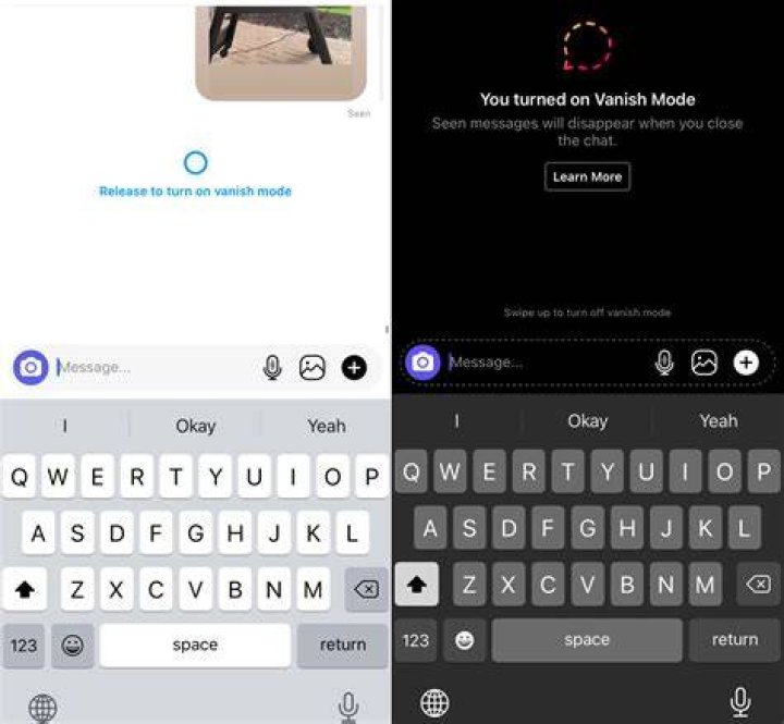vanish mode how to turn off
