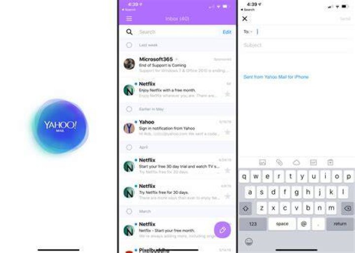 Yahoo mail iPhone