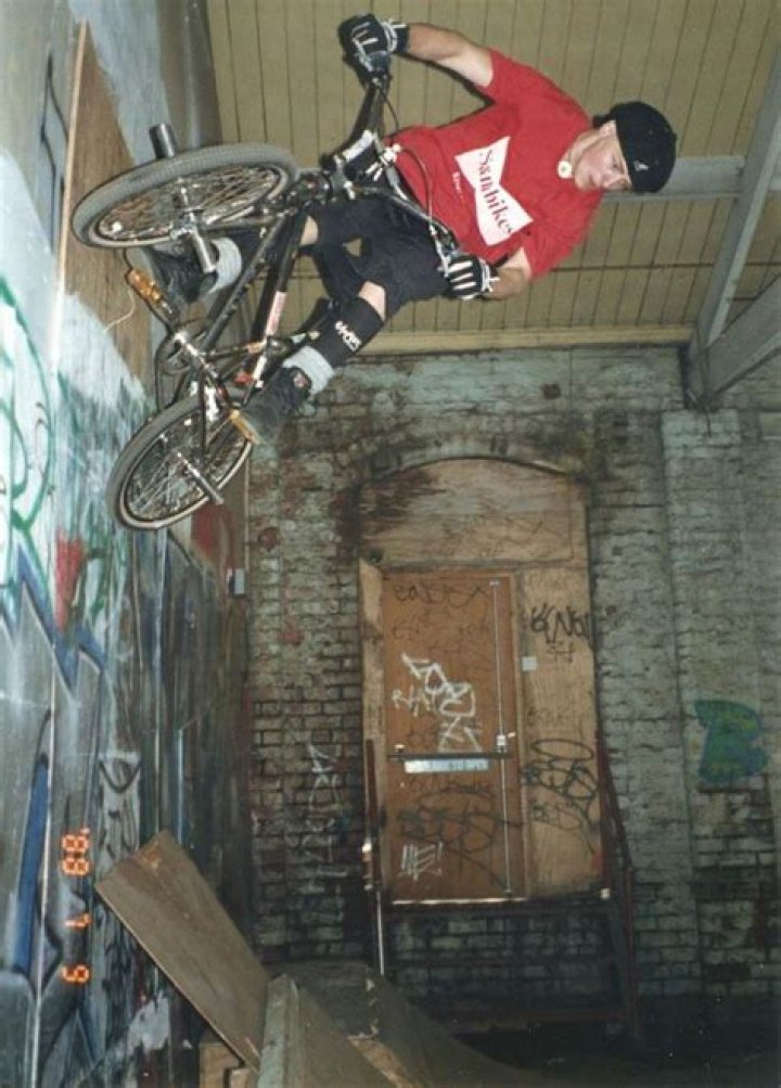 Young John Buultjens roller skating